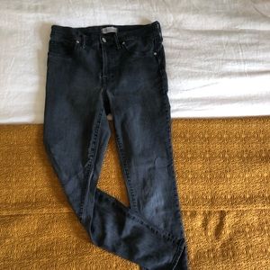 Madewell Black High Rise Skinny Jeans